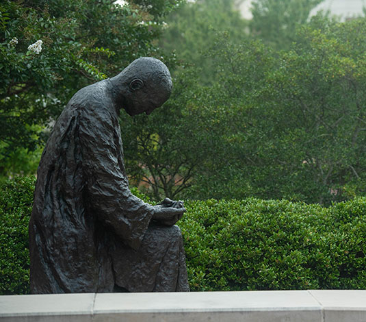 Garden Statue at Paris Yates Chapel