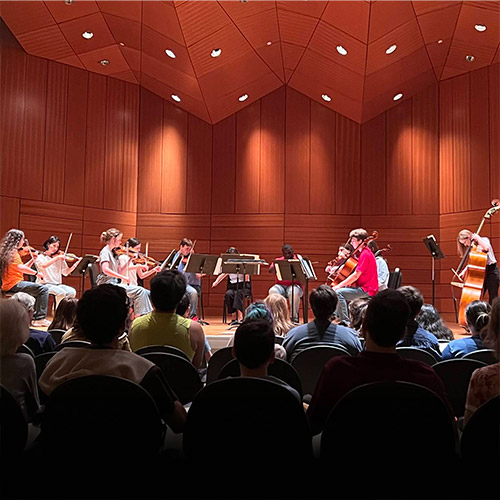 LOU Youth symphony playing at Ole Miss Music building