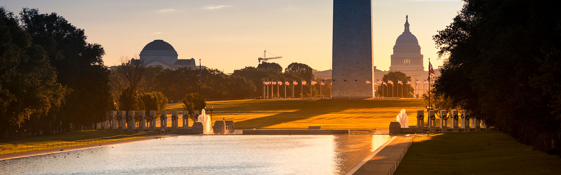 Washington Monument at sunset