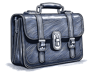 briefcase line art