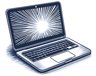 laptop line art